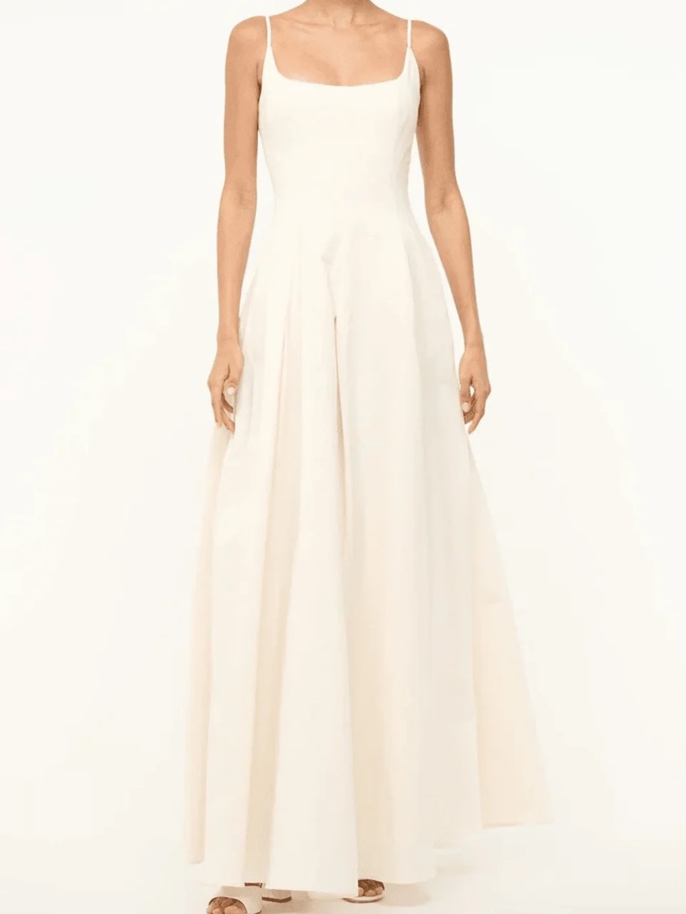 Staud joy maxi dress in ivory